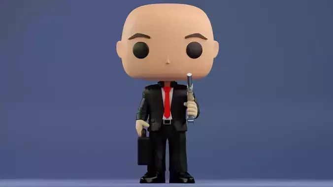 Agent 47 Funko Pop 3mf and stl from Hitman