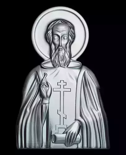 54 RELIGION ICON  St Sergius of Radonezh