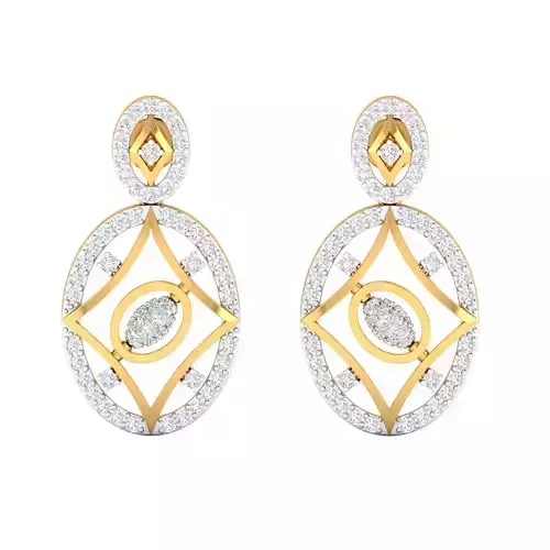Women Earring Render 3dm STL SLC JCD OBJ FBX Details