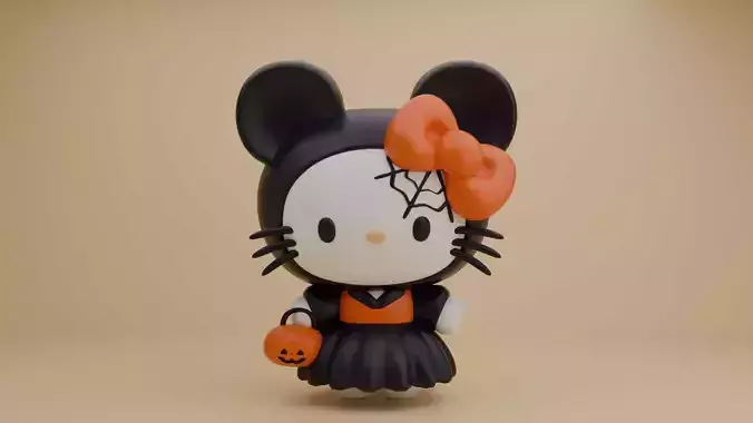 Halloween Mickey mouse hello kitty 100
