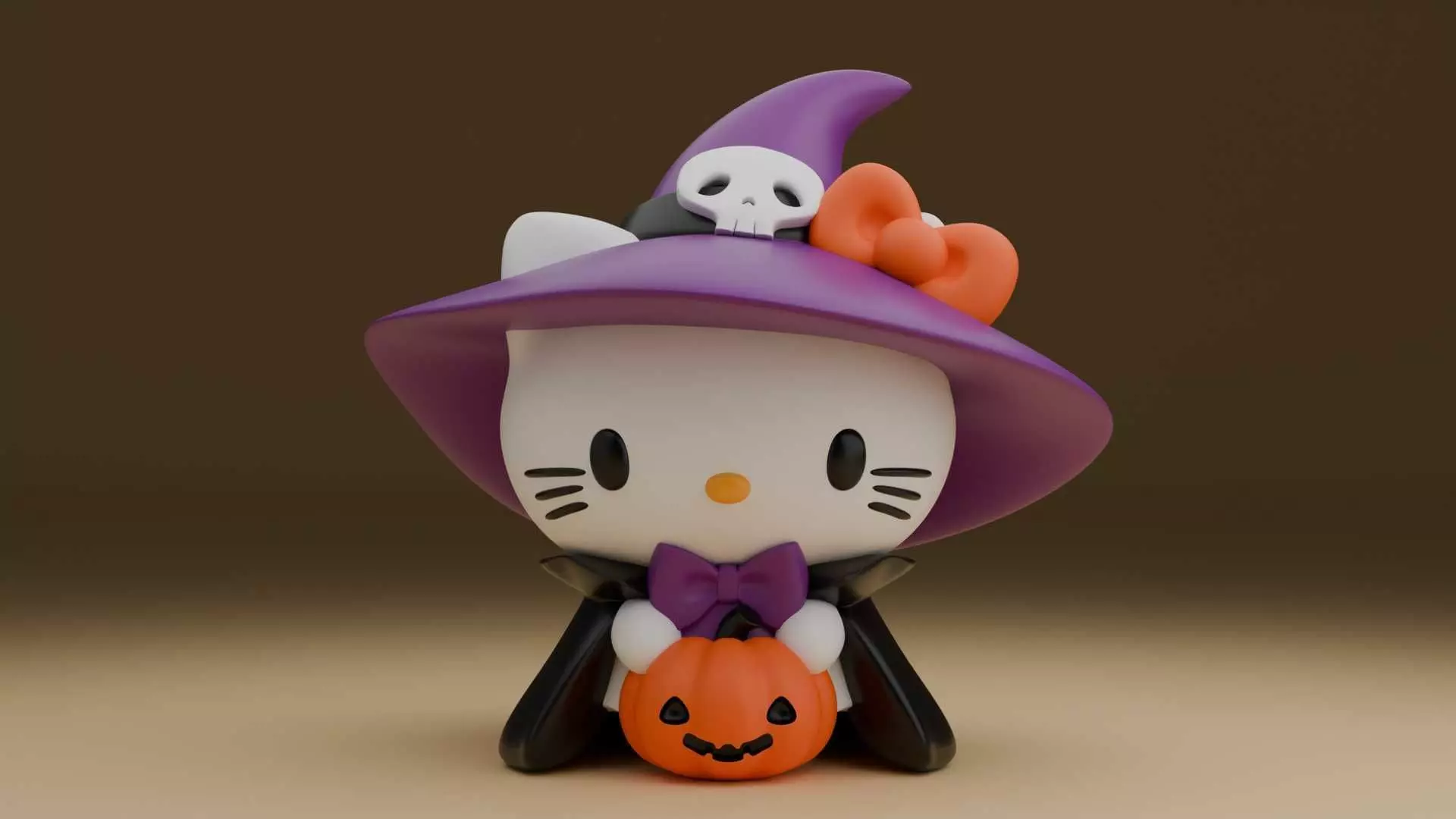 Halloween wizard sanrio hello kitty 85 3D print model