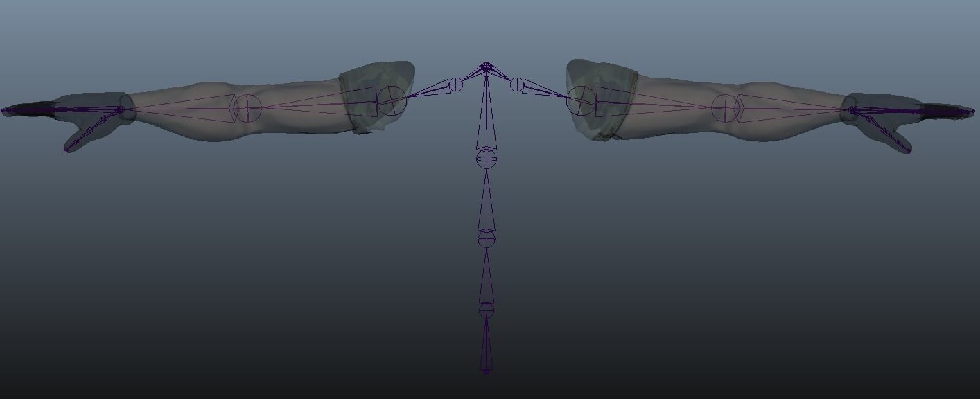 Rigged Male First Person Character Arms 3D model_6
