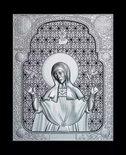 59 RELIGION ICON  St Sofia3D STL Model for CNC Router 