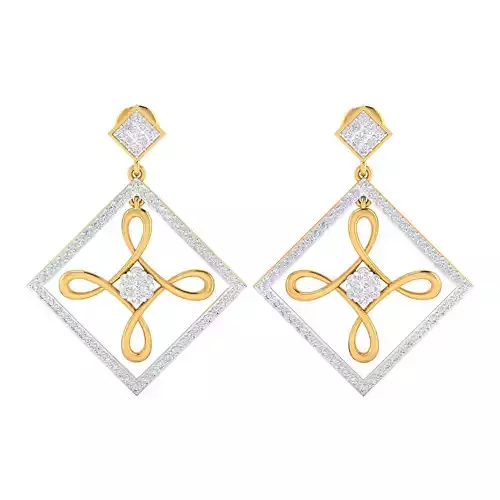 Women Earring Render 3dm STL SLC JCD OBJ FBX Details