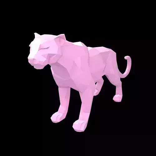 Low Poly Panther v1 003