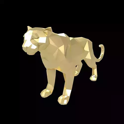 Low Poly Panther v1 005