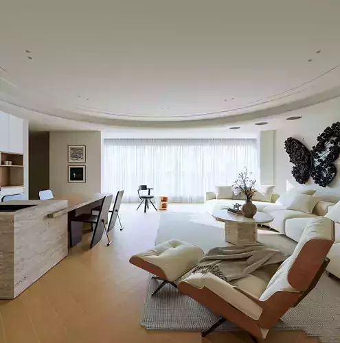 Mid Century interior scene