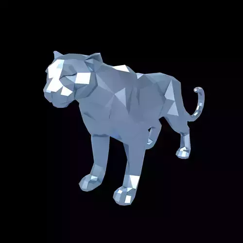 Low Poly Panther v1 009