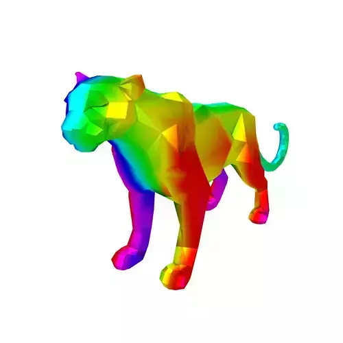 Low Poly Panther v1 010