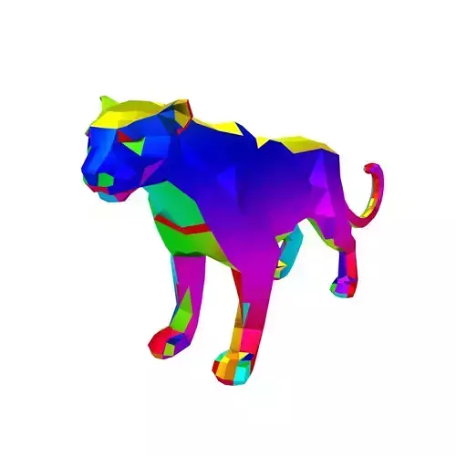 Low Poly Panther v1 011