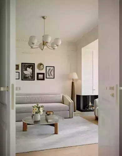 Mid Century interior scene