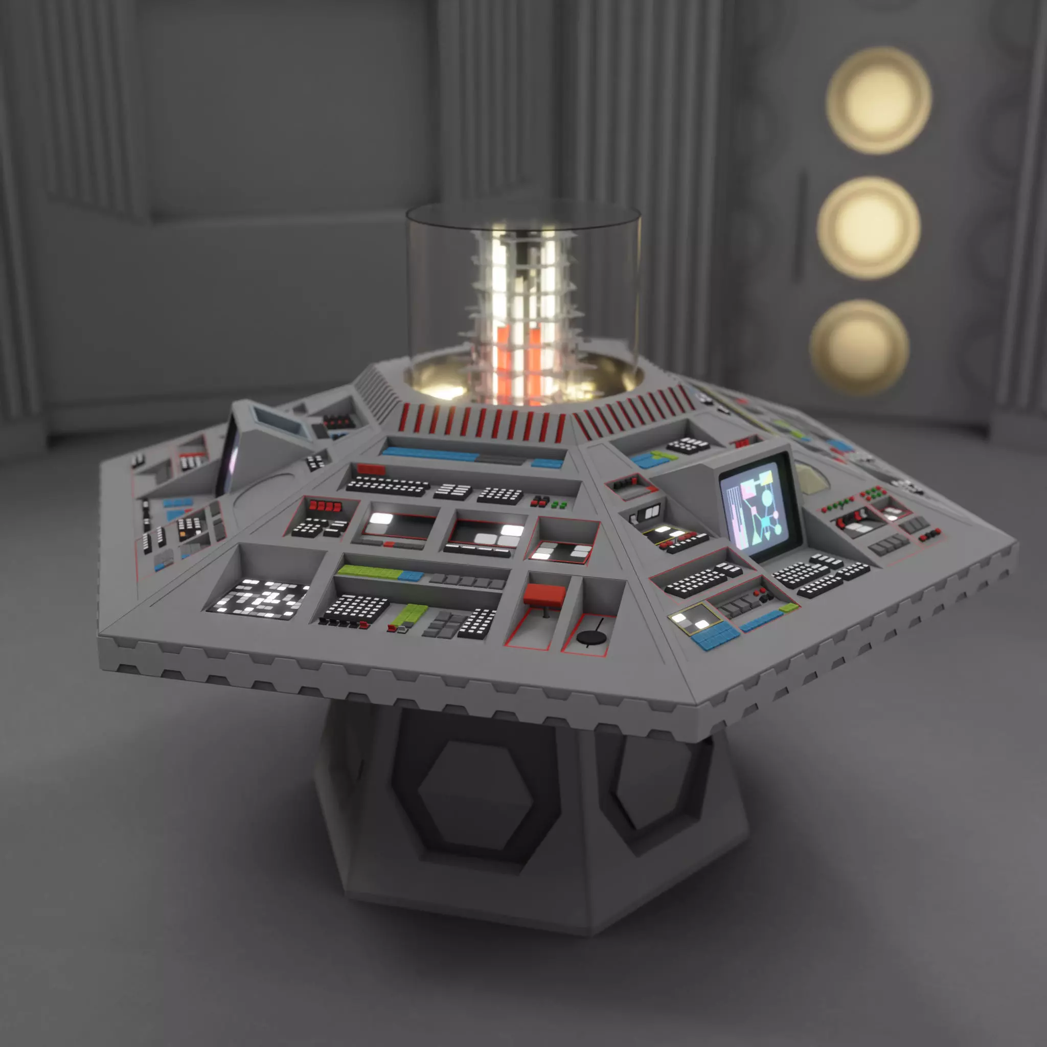 1983 TARDIS Interior 3D model
