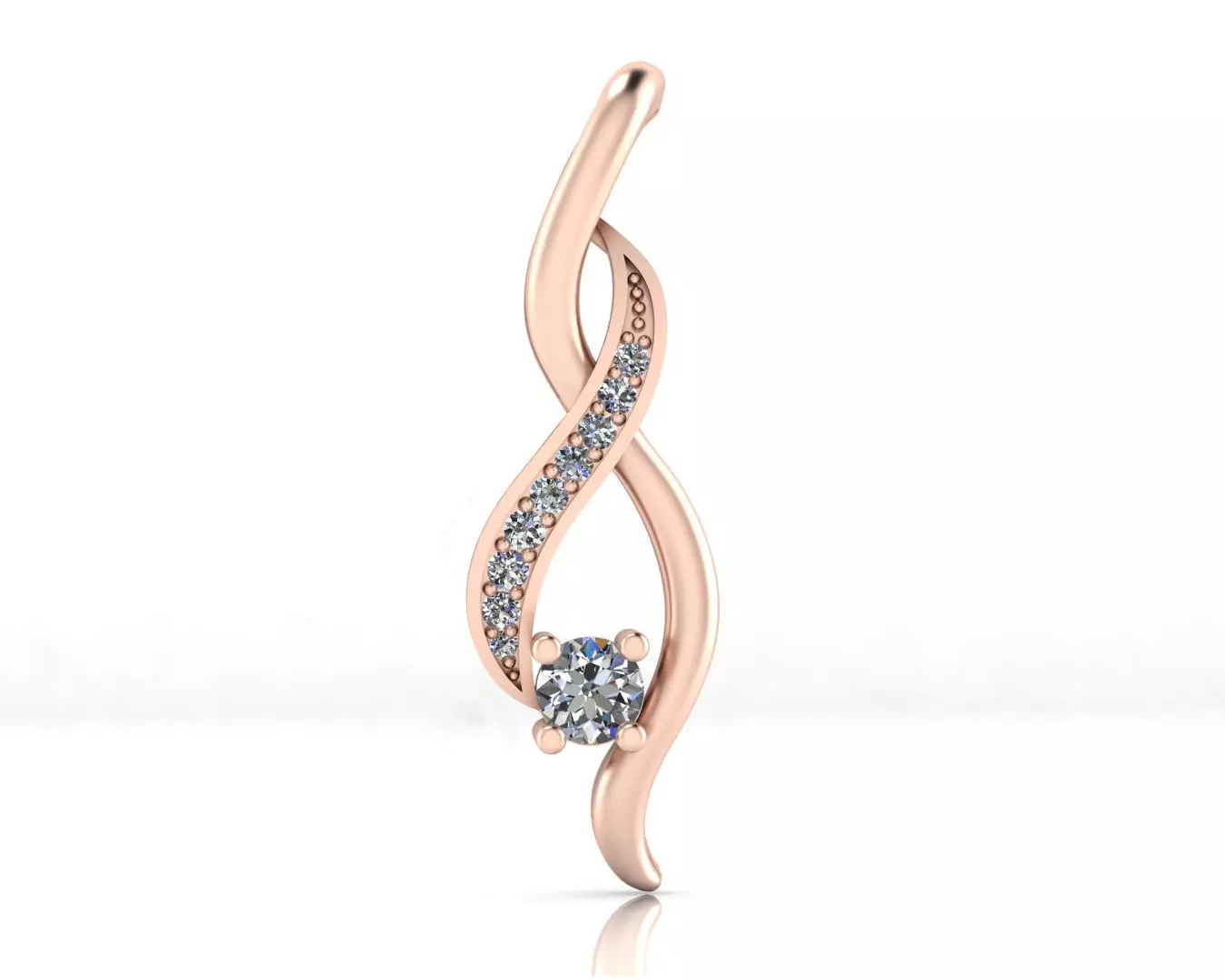 round jewelry pendant luxury 3D print model