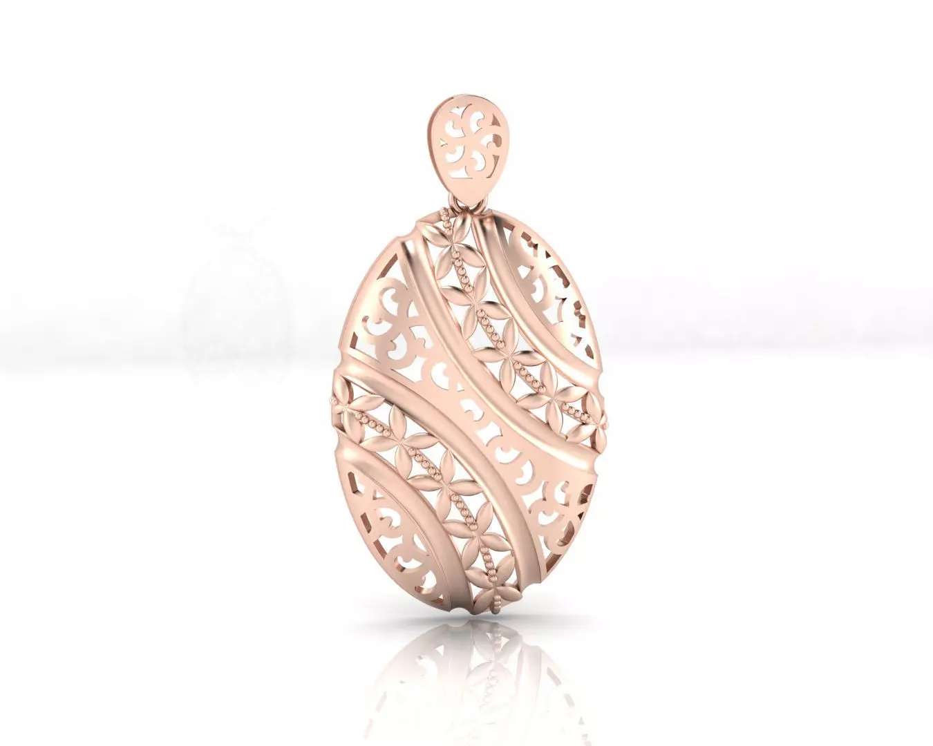 fusion engrave gold pendant 3D print model