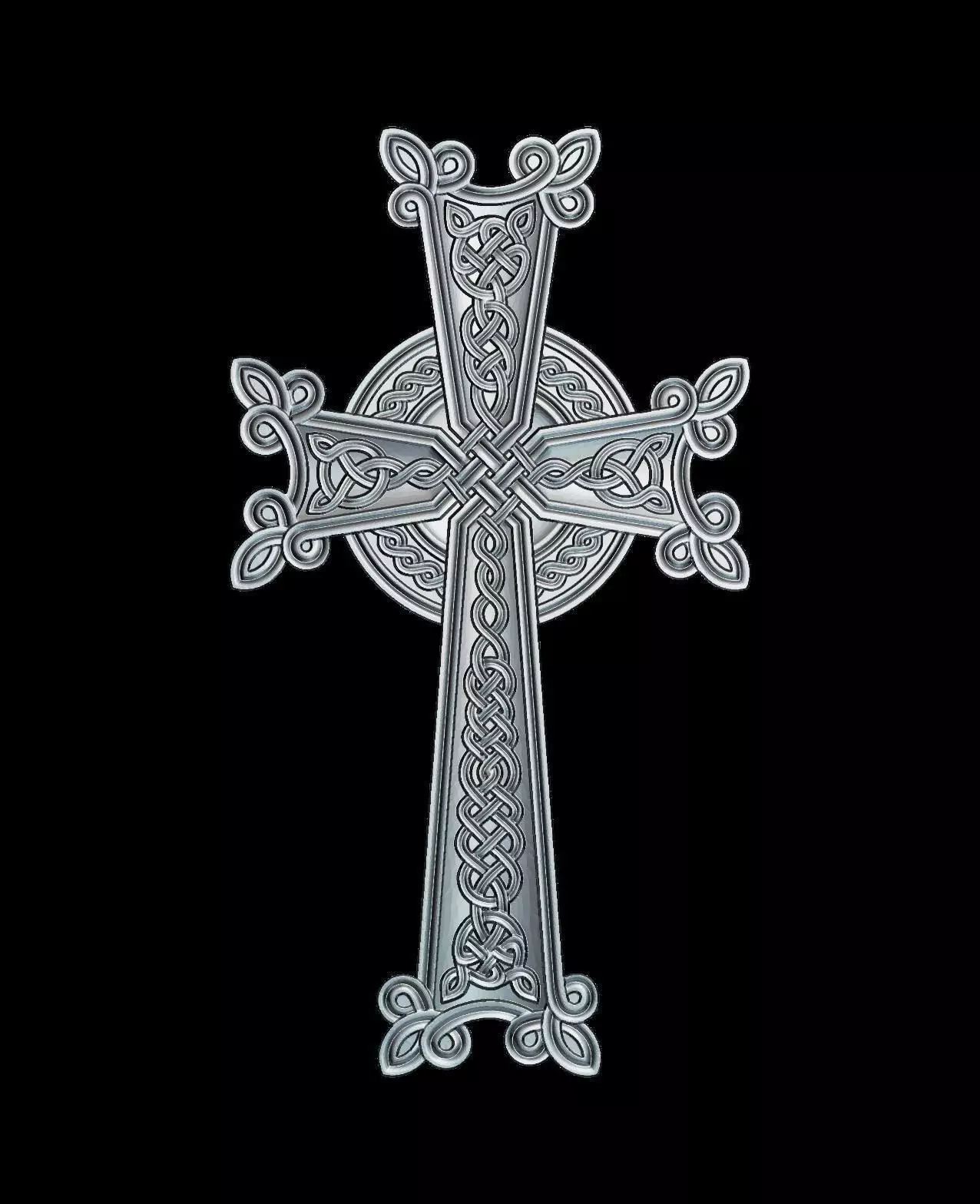 65 RELIGION ICON Khachkar - Armenian cross 3D print model_0