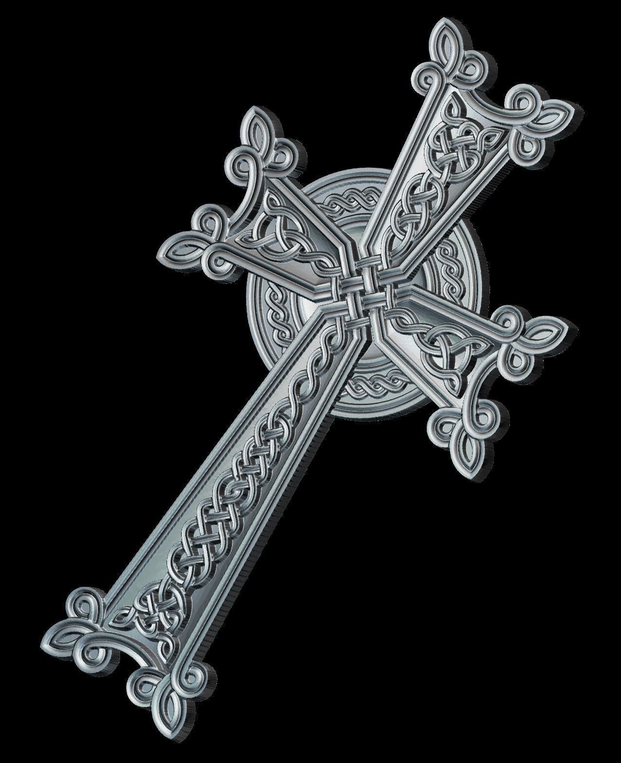 65 RELIGION ICON Khachkar - Armenian cross 3D print model_1