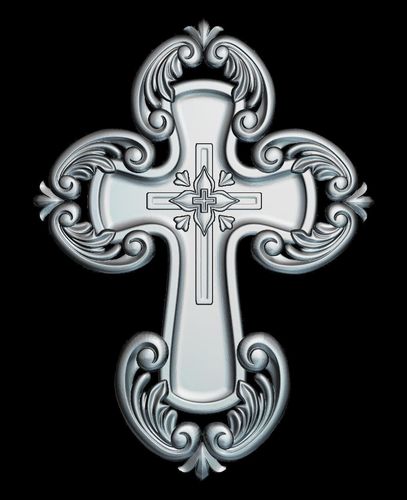 66 RELIGION Cross 3D STL  3D print model