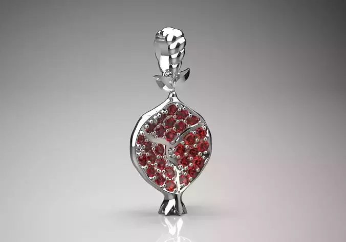 The Pomegranate jewelry gold Pendant Design model jp0032