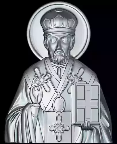 67 RELIGION ICON Saint Nicholas 3D print model