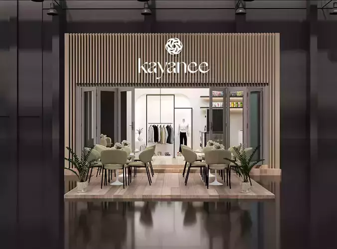 booth 6x3 two side open 