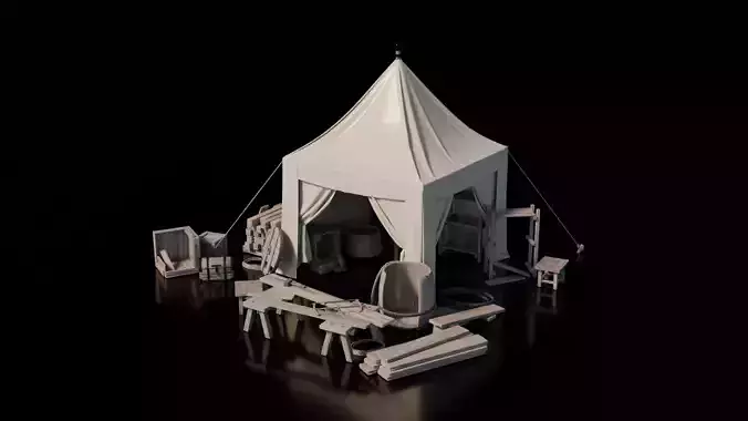 Medieval Bazar - Stall Tent 9