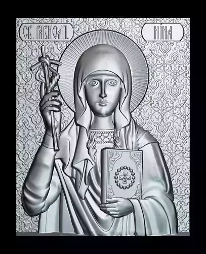 70 The icon of St Equal to the Apostles Nina 3D print model