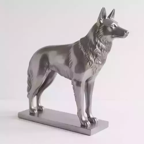 Dog sculpture