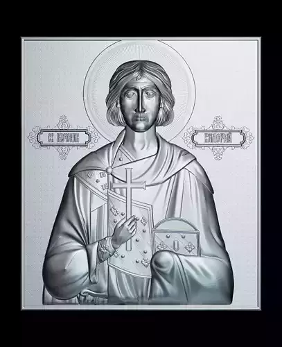 71 RELIGION ICON Holy Martyr Icon Valeria Sebaste 3D print model