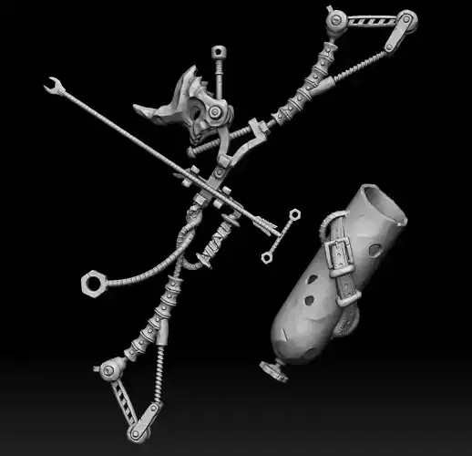 Postapocalypse bow 3d print