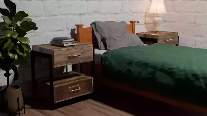 Rustic Modern Nightstand