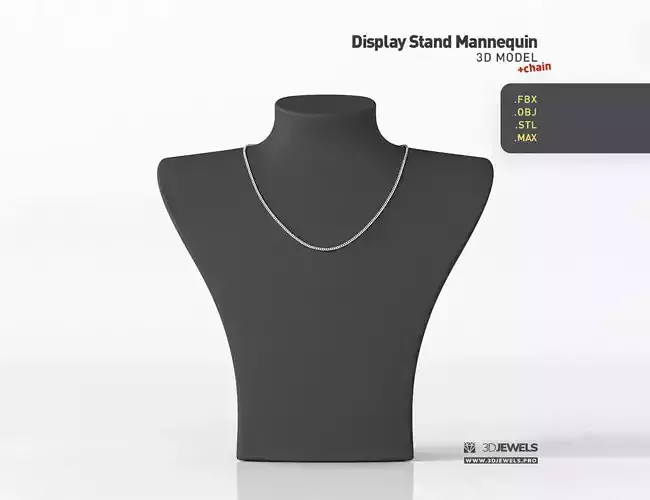 Display Stand for Beads Necklaces Pendant Neck Mannequin