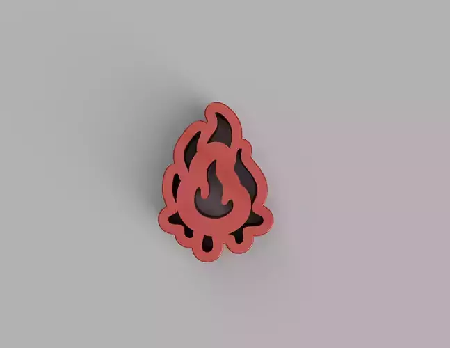 3D Fire Stamp Perfect for Clay and Ceramic