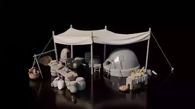 Medieval Bazar - Stall Tent 11