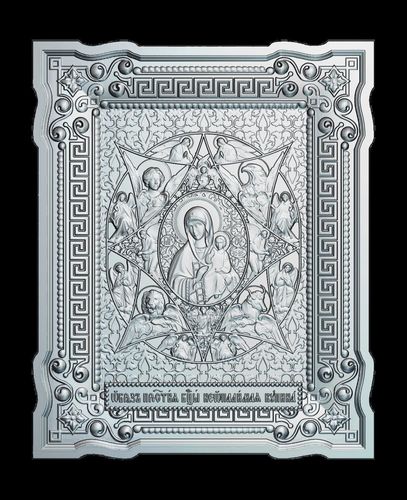 83 Mother of God Icon Burning Bush  3D print model
