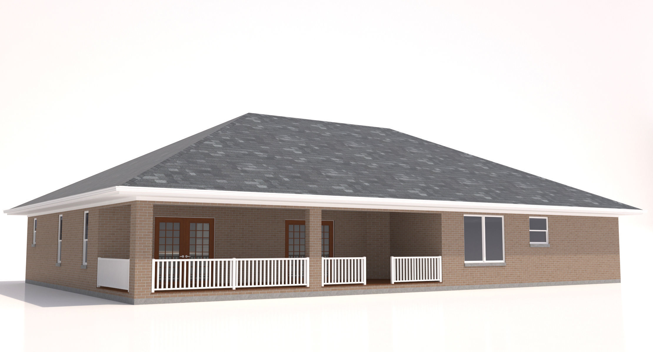 House-004- Low Poly 3D model_1