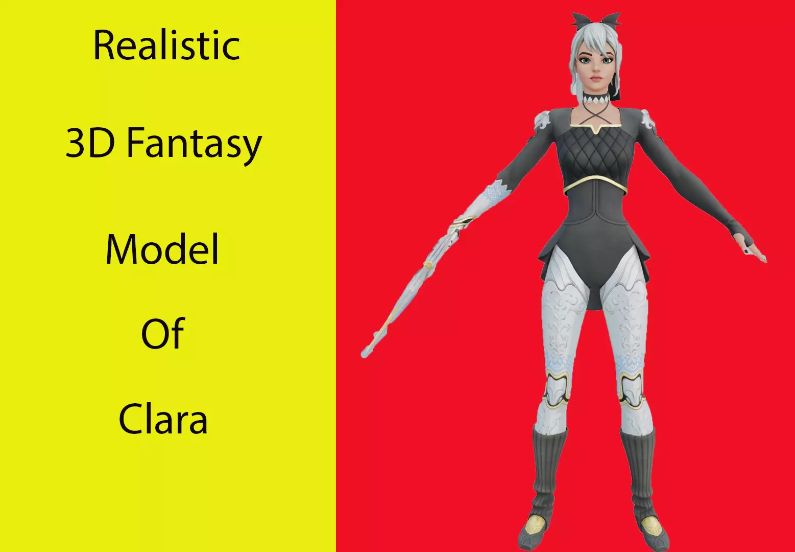 Clara Fortnite Low-poly 3D model