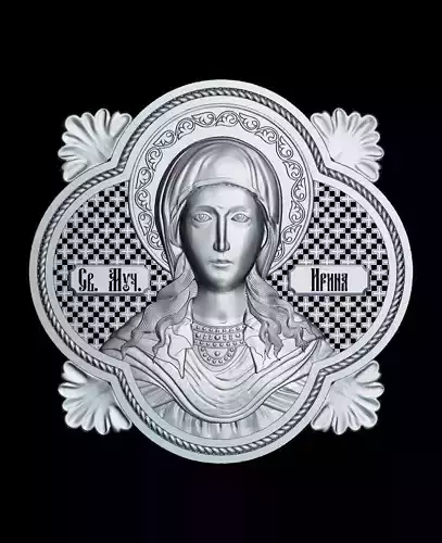 85 RELIGION ICON  Martyr Irina 3D print model