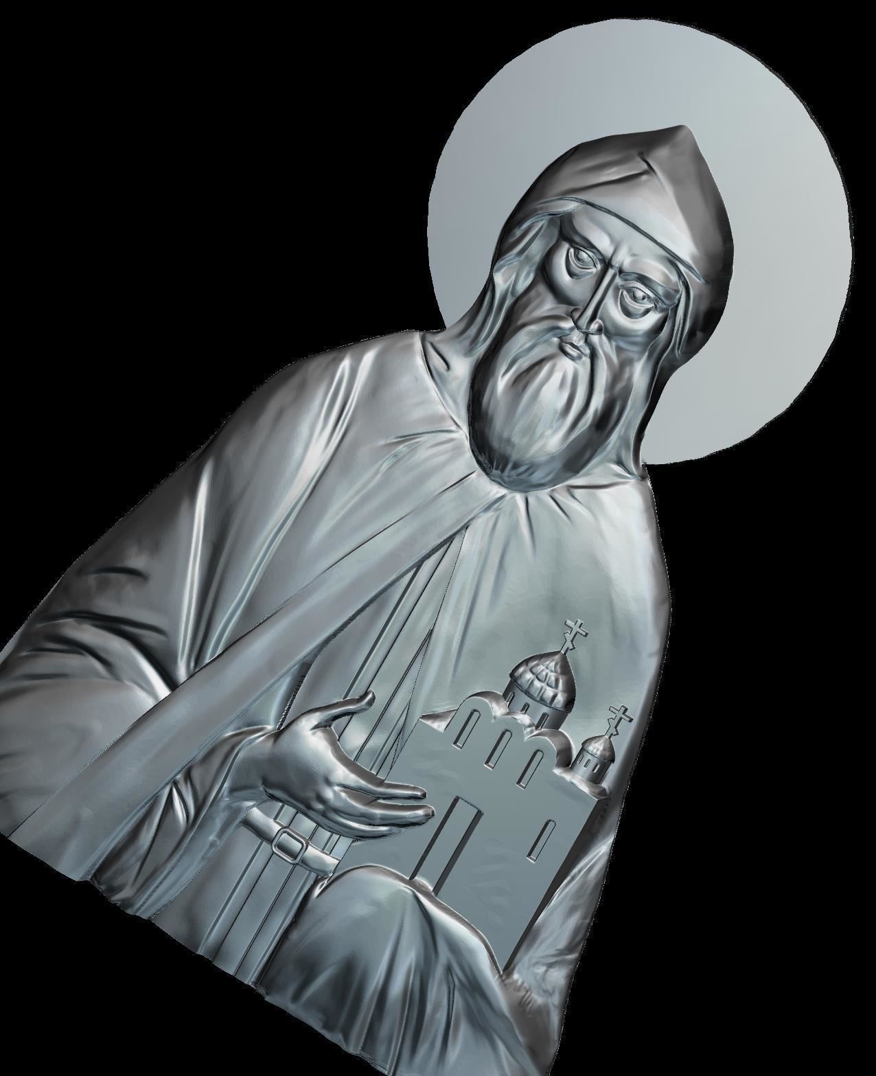 86 RELIGION ICON The prophet Daniel 3D print model_1