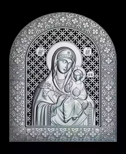 87 Icon of the Mother of God undying COLOR 3D print model