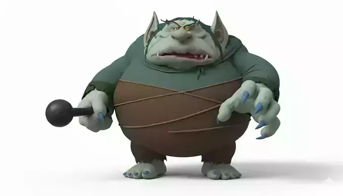 The Ogre of Gormley Keep - Flight of Dragons Fan Sculpt