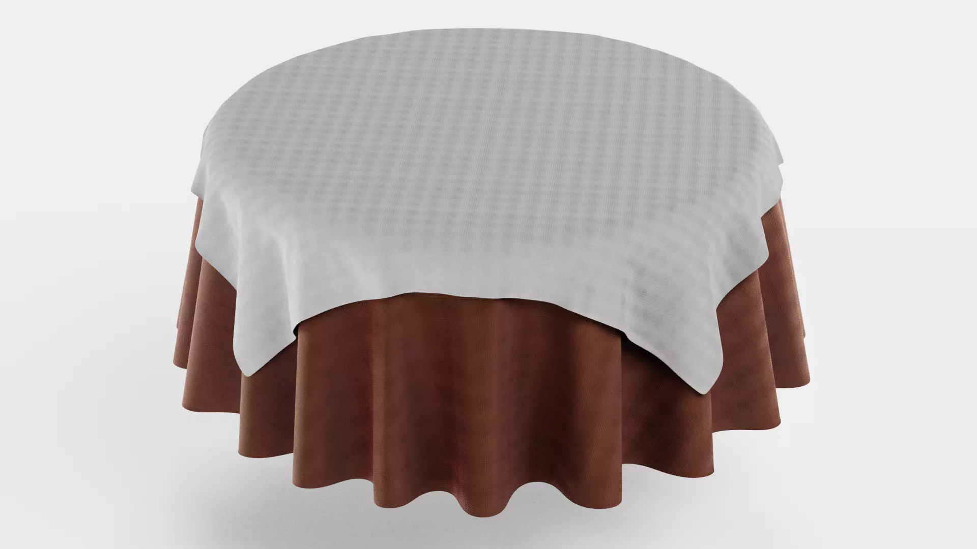 Tablecloth V6 - Layered Round Table Cover 3D model
