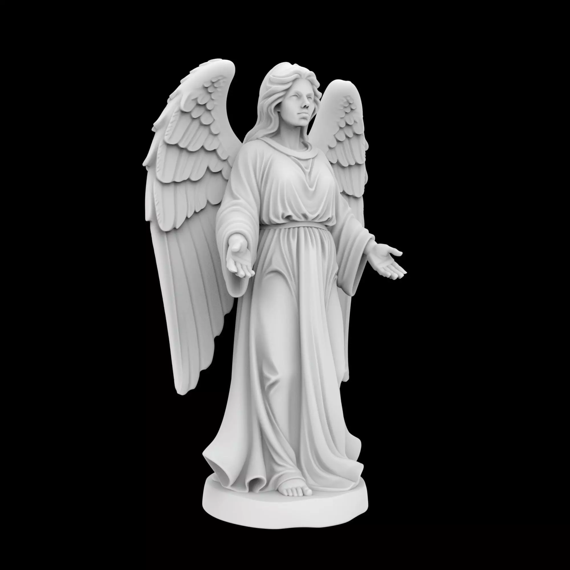 Winged Angel Statue 3D print model