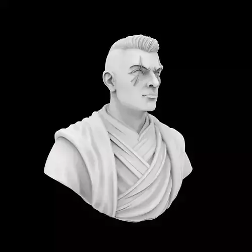 Warrior Monk Bust