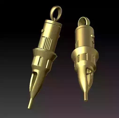 Tattoo Needle Pendant 3D Model