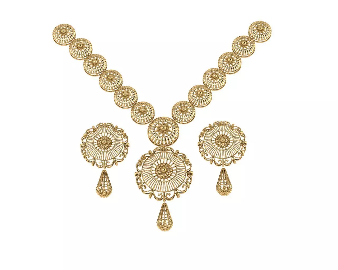 Indian Traditional Necklaces 3D print model