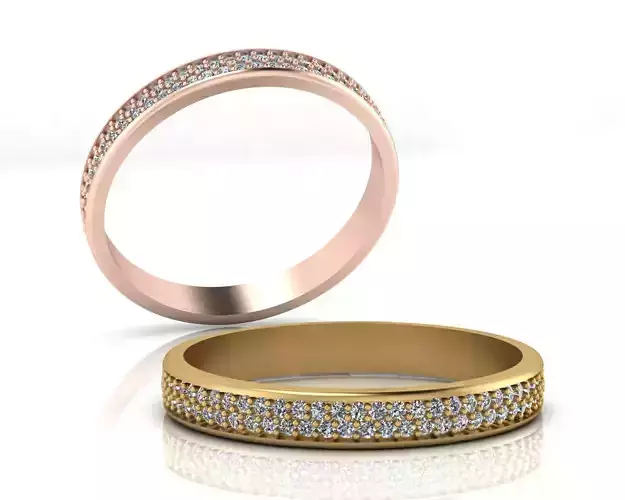 pave setting eternity jewelry ring