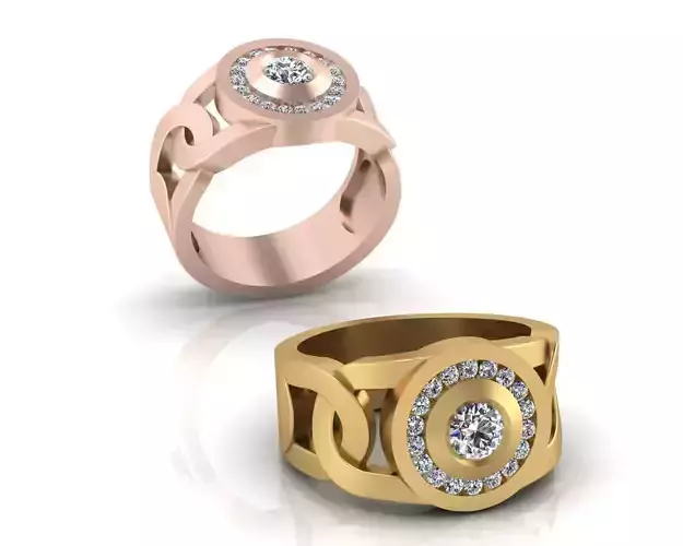 round halo engagement jewelry ring