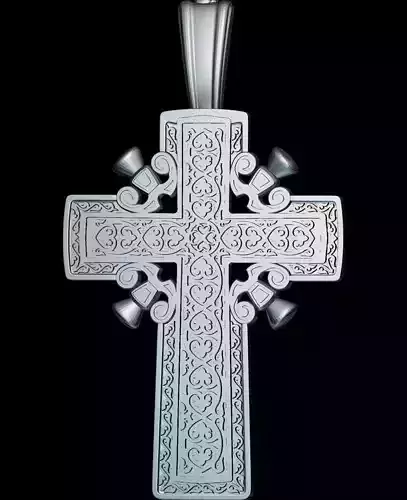97 RELIGION Pectoral Cross 3D print model