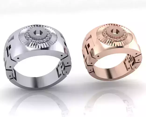 men halo jewelry ring
