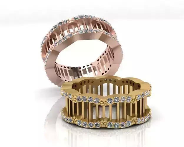 eternity baguette jewelry ring